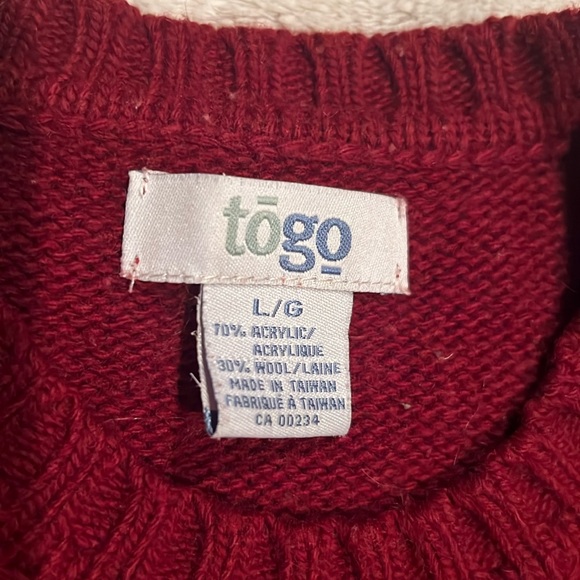 Vintage Togo Wool Blend Sweater Vest - Picture 2 of 3